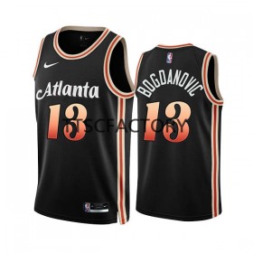 Canotte Uomo Atlanta Hawks Bogdan Bogdanovic 13 Nike 2022-23 City Edition Nero Swingman